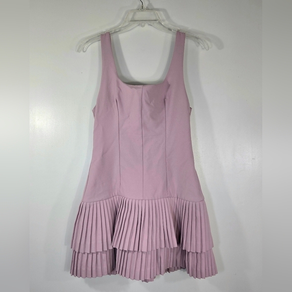 Zara Dresses & Skirts - NWT ZARA PINK PLEATED TIERED COQUETTE MINI DRESS.